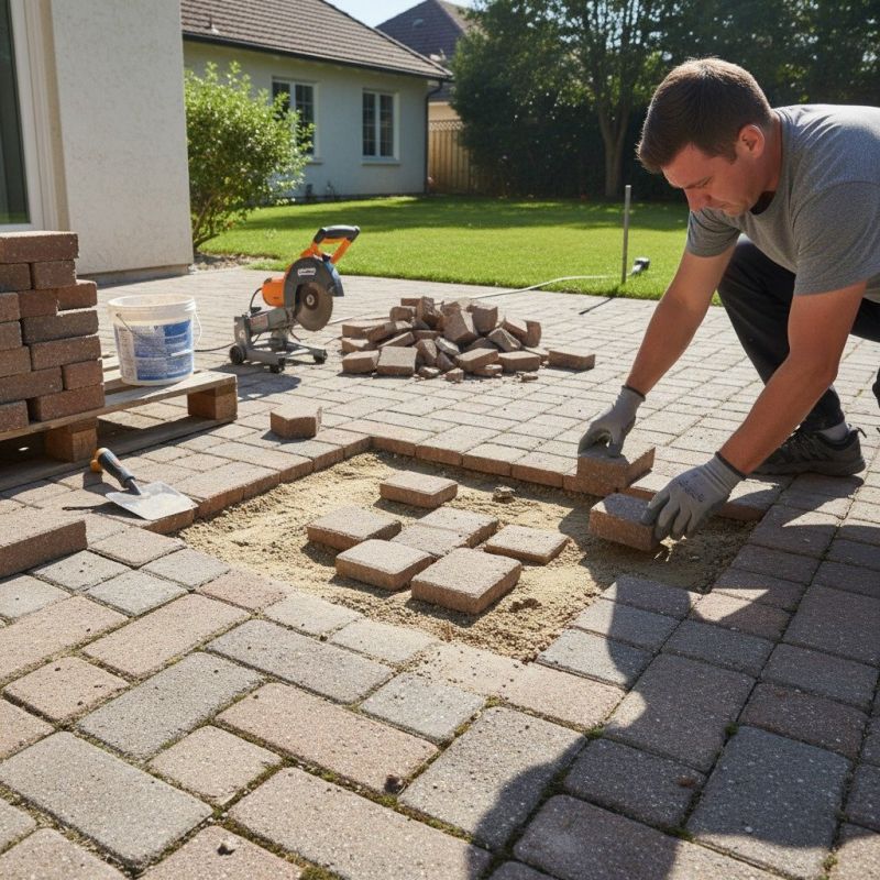 Brick Pavers Installation detail